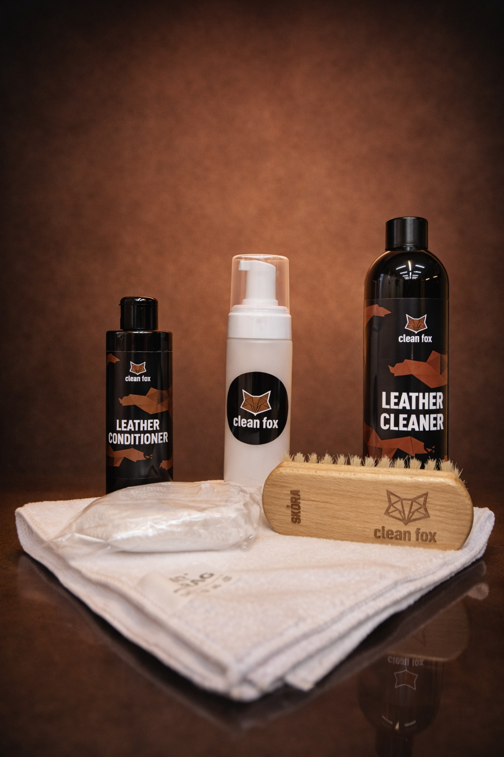CleanFox-reinigingsset voor leer